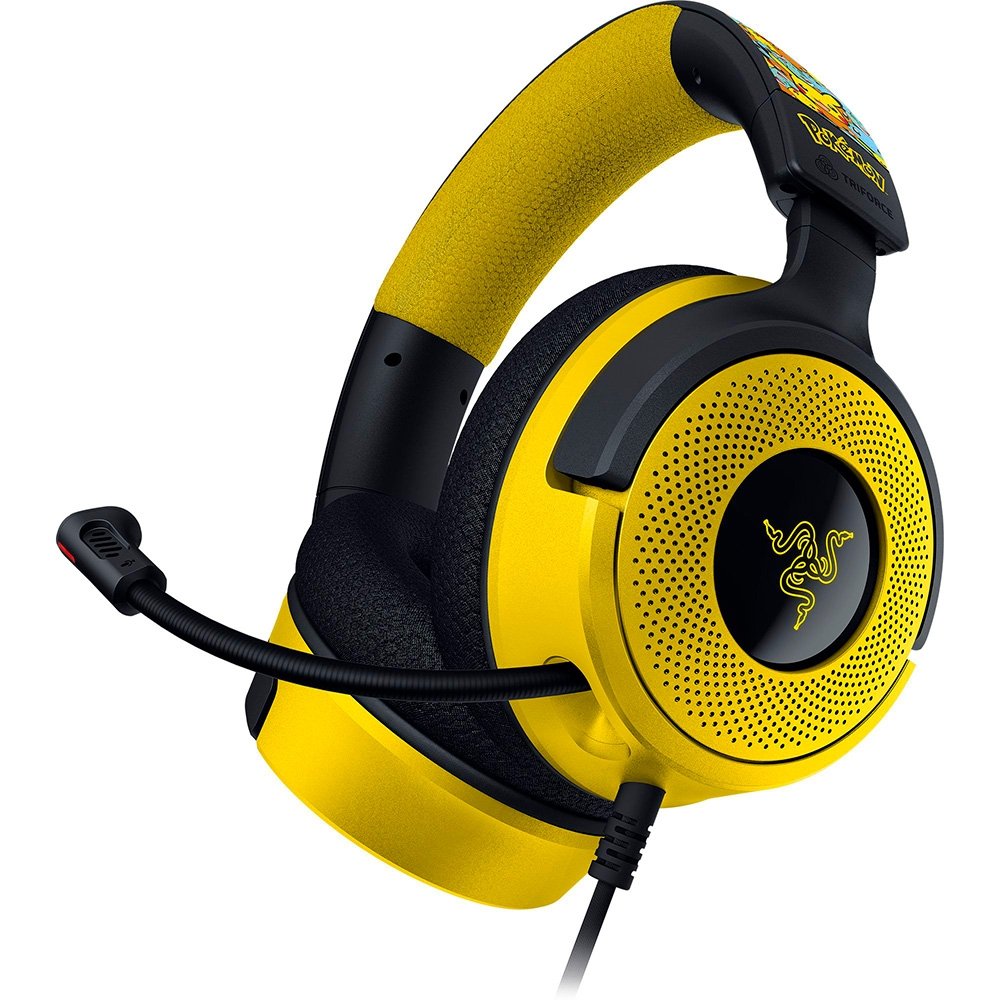 Headset Gamer Razer Kraken V4 X, Som Surround 7.1, Conexão USB, Pokémon Kanto Starters Edition - RZ04-05180300-R3M1