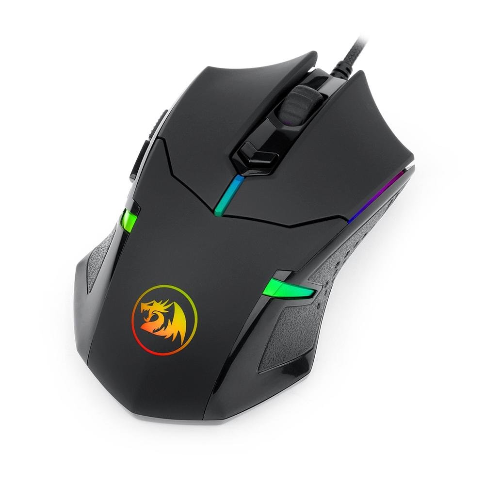 Mouse Gamer Redragon Centrophorus 2 RGB, 7200DPI, 6 Botões, Preto - M601-RGB