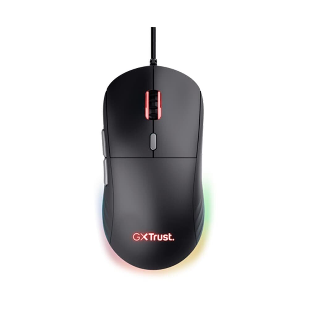 Mouse Gamer GXTrust Redex II, Design Leve, RGB, 6 Botões, 10K DPI, USB, Preto - 25125