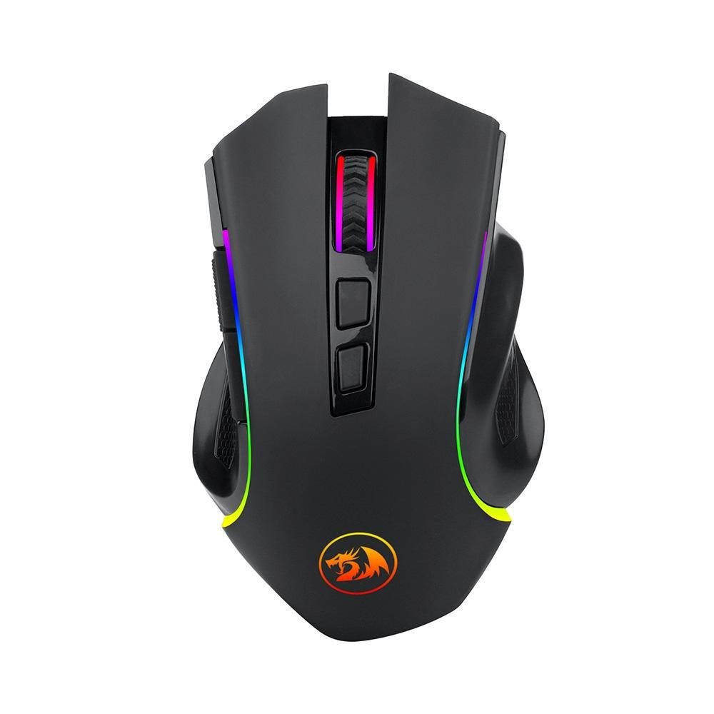 Mouse Gamer Sem Fio Redragon Griffin, 8000 DPI, 8 Botões, Wireless, Preto - M602-KS