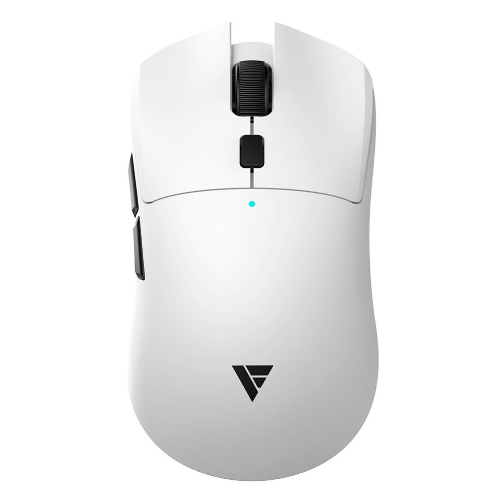 Mouse Gamer Force One Hoku Pro-wh, 26.000 DPI, 4 Switchs Alternáveis, Dual Mode Wireless ou Wired USB-C, Recarregável, Branco - FR.MO.HK.02