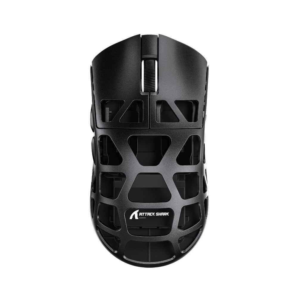 Mouse Gamer Sem Fio Attack Shark R3 Magnesium, 26000 DPI, Liga de Magnésio, Switch Kailh Black Mamba, Tri-Mode Wireless Bluetooth USB-C, Preto - R3