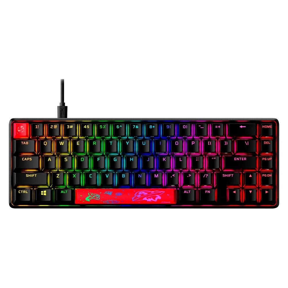 Teclado Mecânico Gamer HyperX Alloy Origins 65, Switch RED,  Layout 65%, US, Preto - 4P5D6AA#ABA