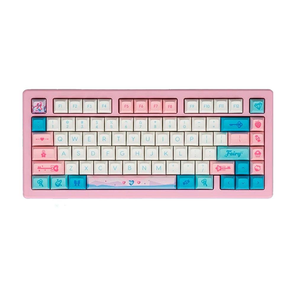 Teclado Gamer Akko ACR PRO, Switch Cream Yellow, V3 PRO, Rosa