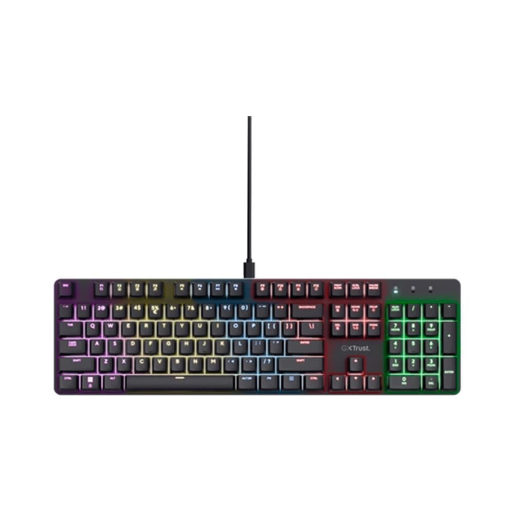 Teclado Mecânico Gamer GXTrust 871 Zora, RGB, USB 2.0, Preto - 25510
