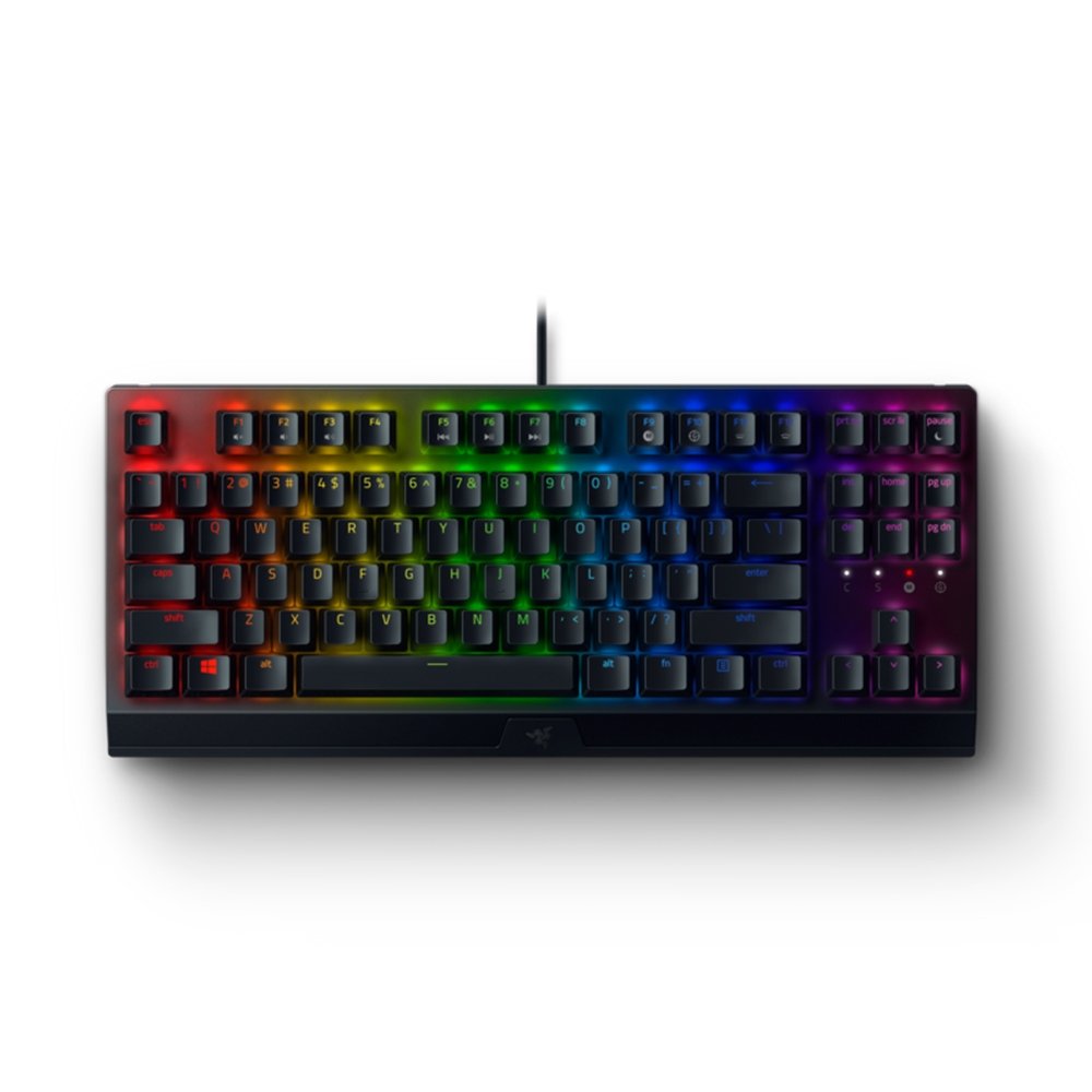 Teclado Gamer Mecânico Razer BlackWidow V3 TKL, Switches  Amarelo, RGB - RZ03-03491800