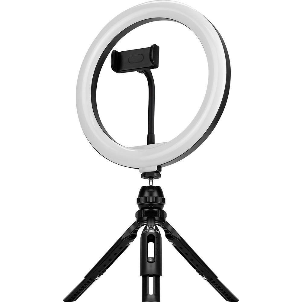 Ring Light Streamplify, 10, USB, 5V, Com Tripé, Suporte para Smartphone - 75667