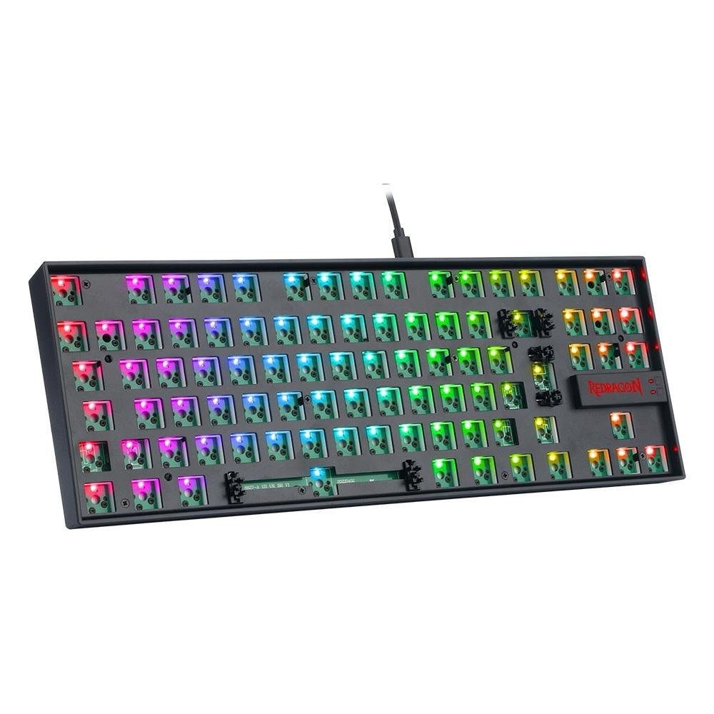 Base para Teclado Mecânico Gamer Kumara Barebone Edition, RGB, USB, ABNT2, Preto - RD-BBK552
