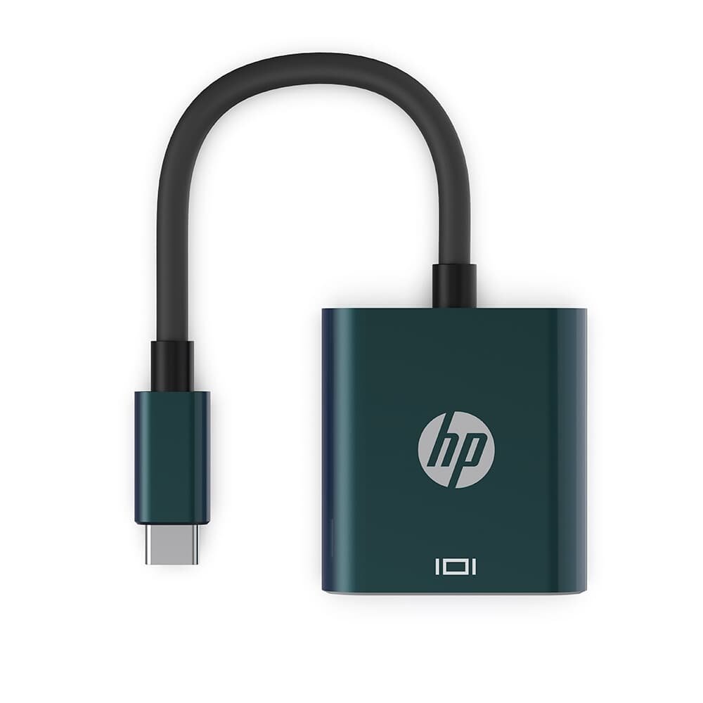 Adaptador HP USB-C para VGA, Preto, DHC-CT201 - 8TH71AA