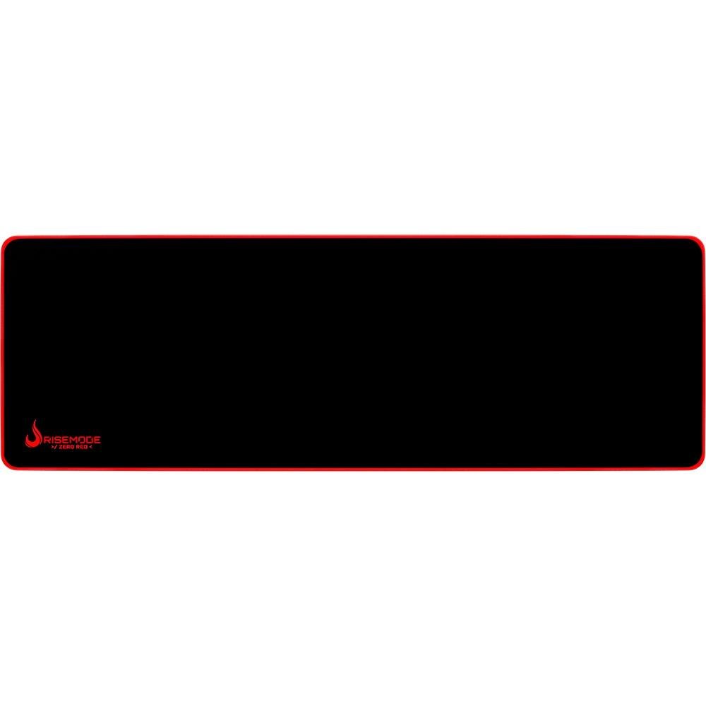Mousepad Gamer Rise Mode Speed, Estendido (900x300mm), Costura Vermelha - RG-MP-06-ZR
