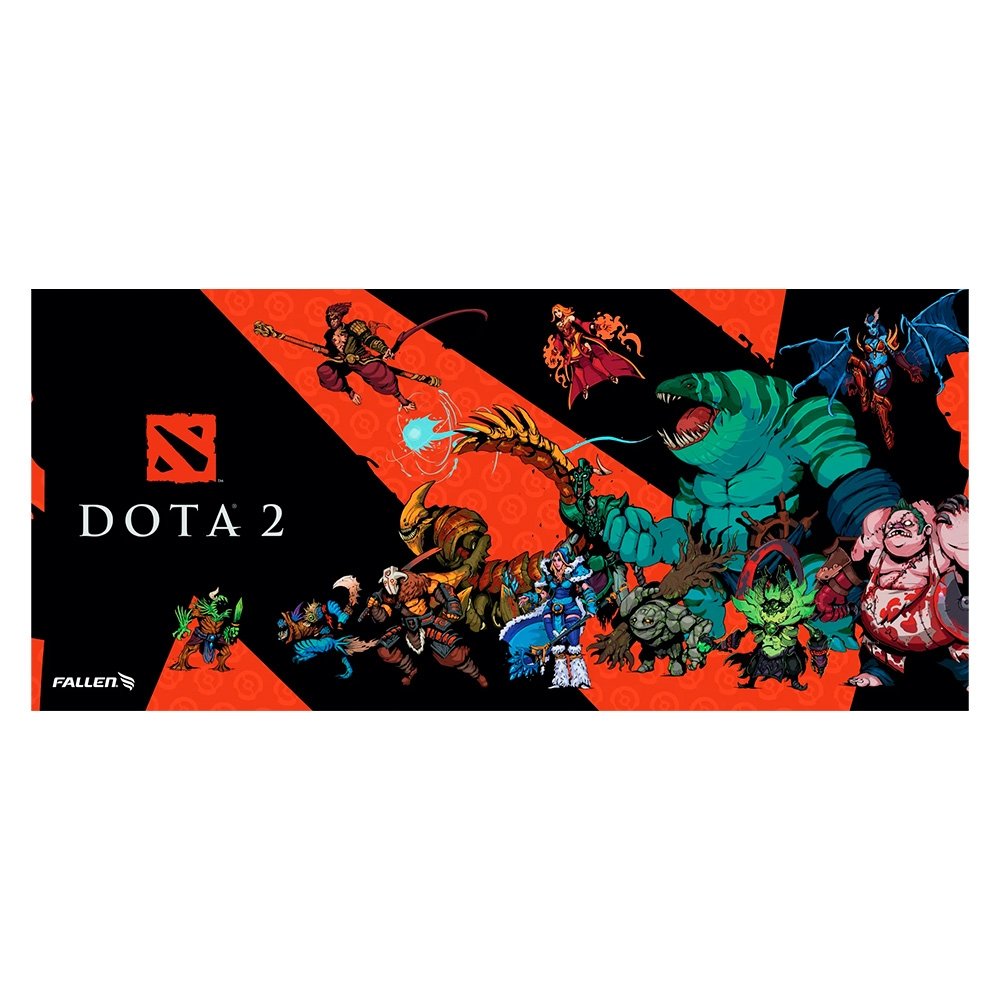 Mousepad Gamer Fallen ECO Dota2 Heroes, Estendido, Speed++, 900x400mm - MP03451