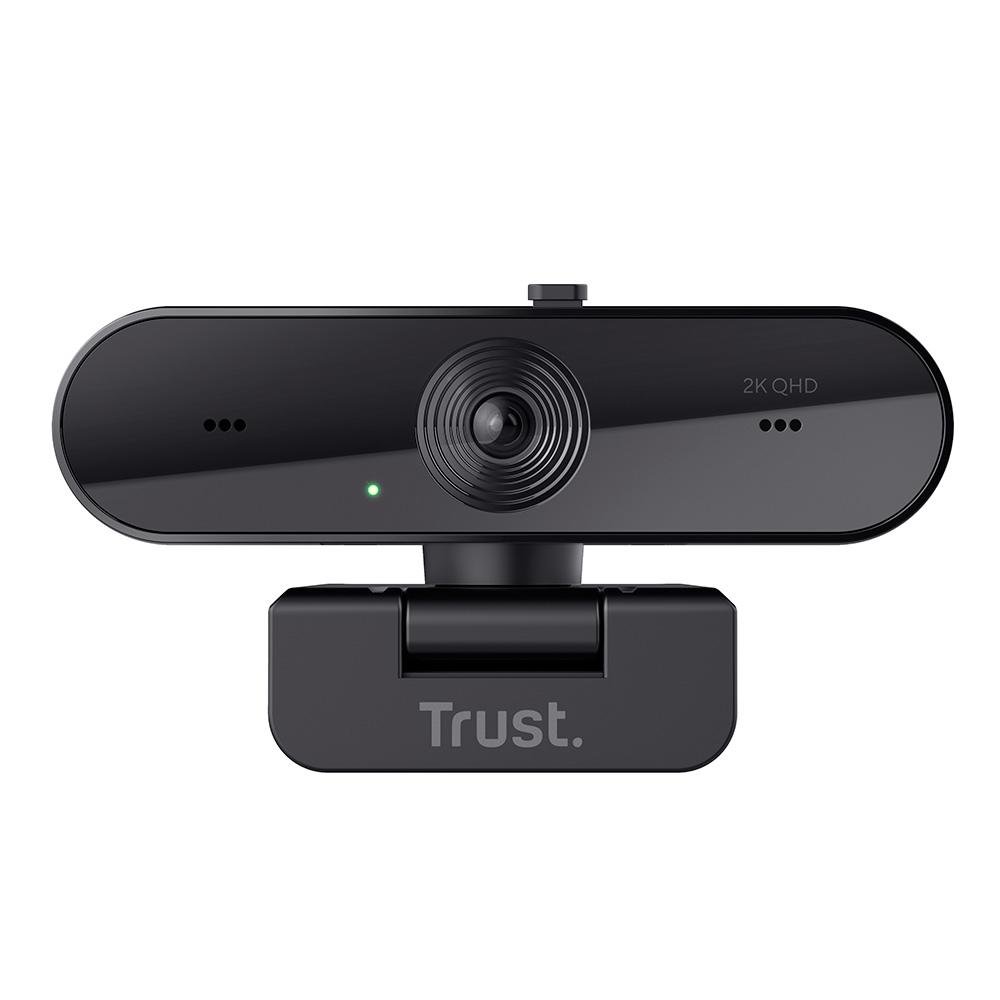 Webcam Trust Taxon 2K QHD, Microfones Duplos, Filtro de Privacidade, USB, Preto - 24732