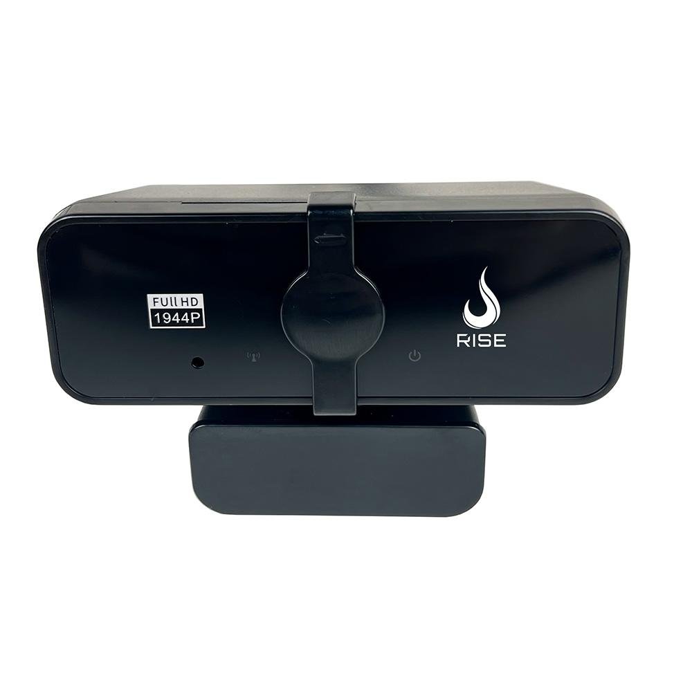 Webcam Rise Mode Vision Double Mic, 1080P, 30 FPS, 2x Microfone Digital, USB, Preto - RM-WECM-1080D-B