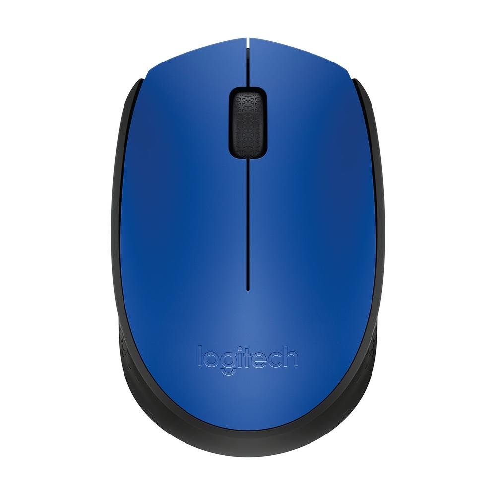 Mouse sem fio Logitech M170 com Design Ambidestro Compacto, Conexão USB e Pilha Inclusa, Azul - 910-004800