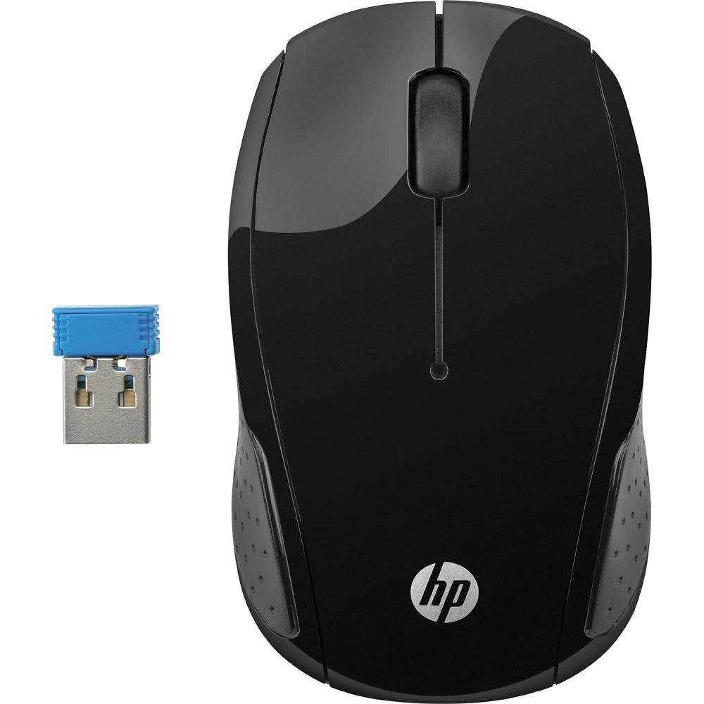 Mouse HP sem fio X200 Oman Preto  - X6W31AA#ABL