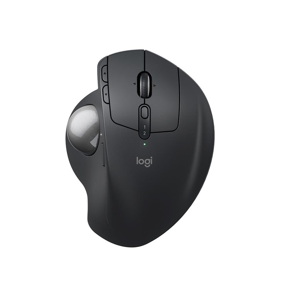 Mouse sem Fio Logitech Trackball MX Ergo S,  Bluetooth e USB Logi Bolt, 6 Botões Programáveis com Ajuste de ngulo, Preto - 910-007261