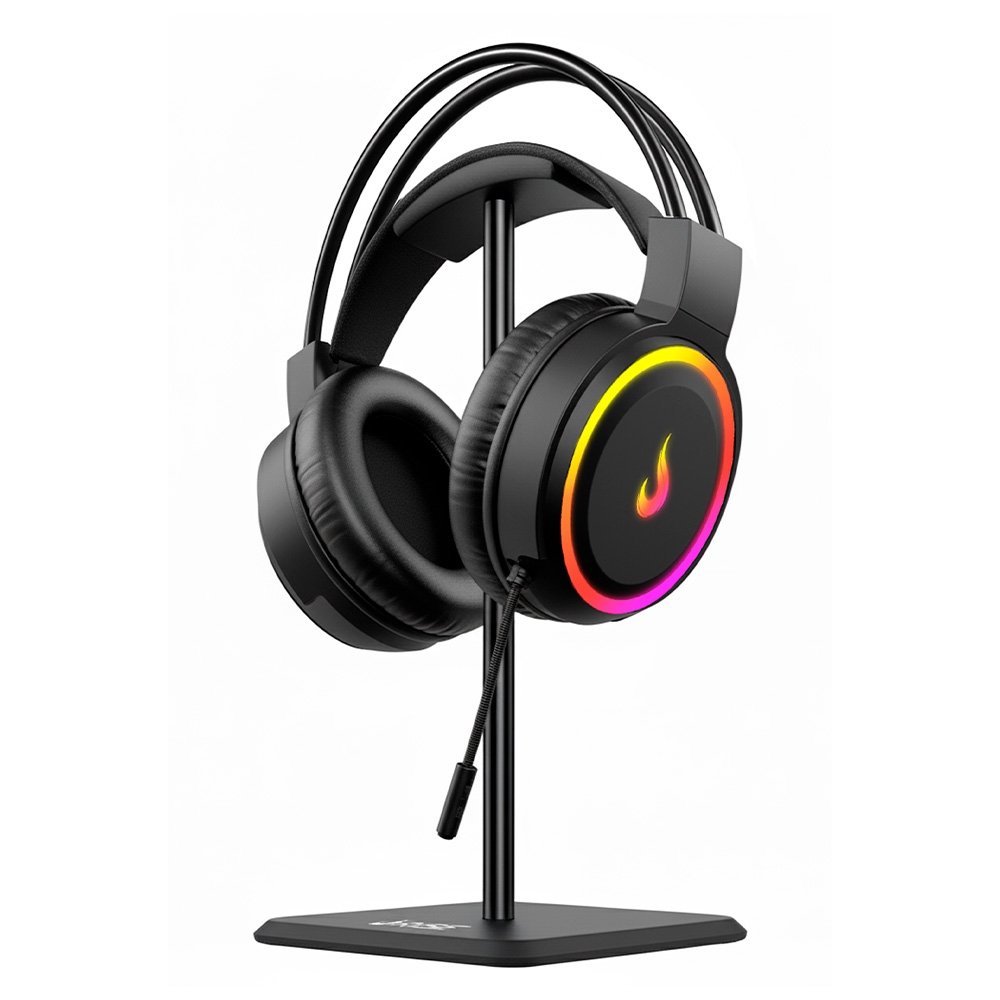Suporte Headset Gamer Rise Mode Aluminum Titan, Preto - RM-SHT-A-B