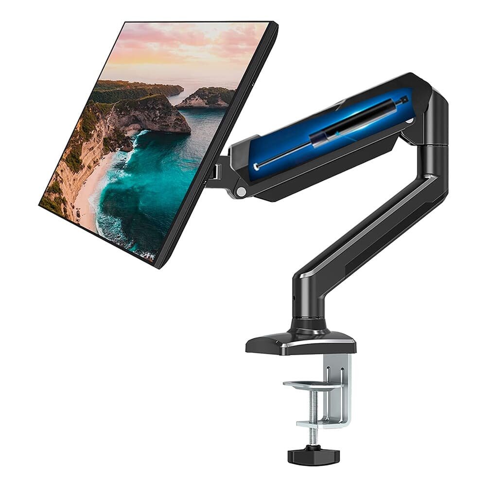 Suporte de Mesa Articulado para Monitor de até 32" Fitter, Ajuste com Pistão a Gás, VESA, Preto - F8