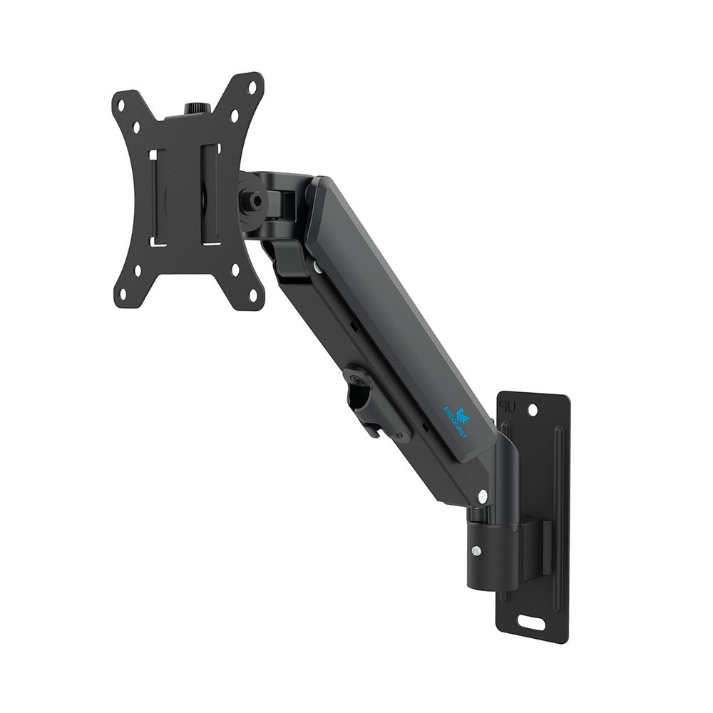 Suporte de Parede Articulado para Monitor de 17" a 32" Ergofirst, Ajuste com Pistão a Gás, Preto - G16-111