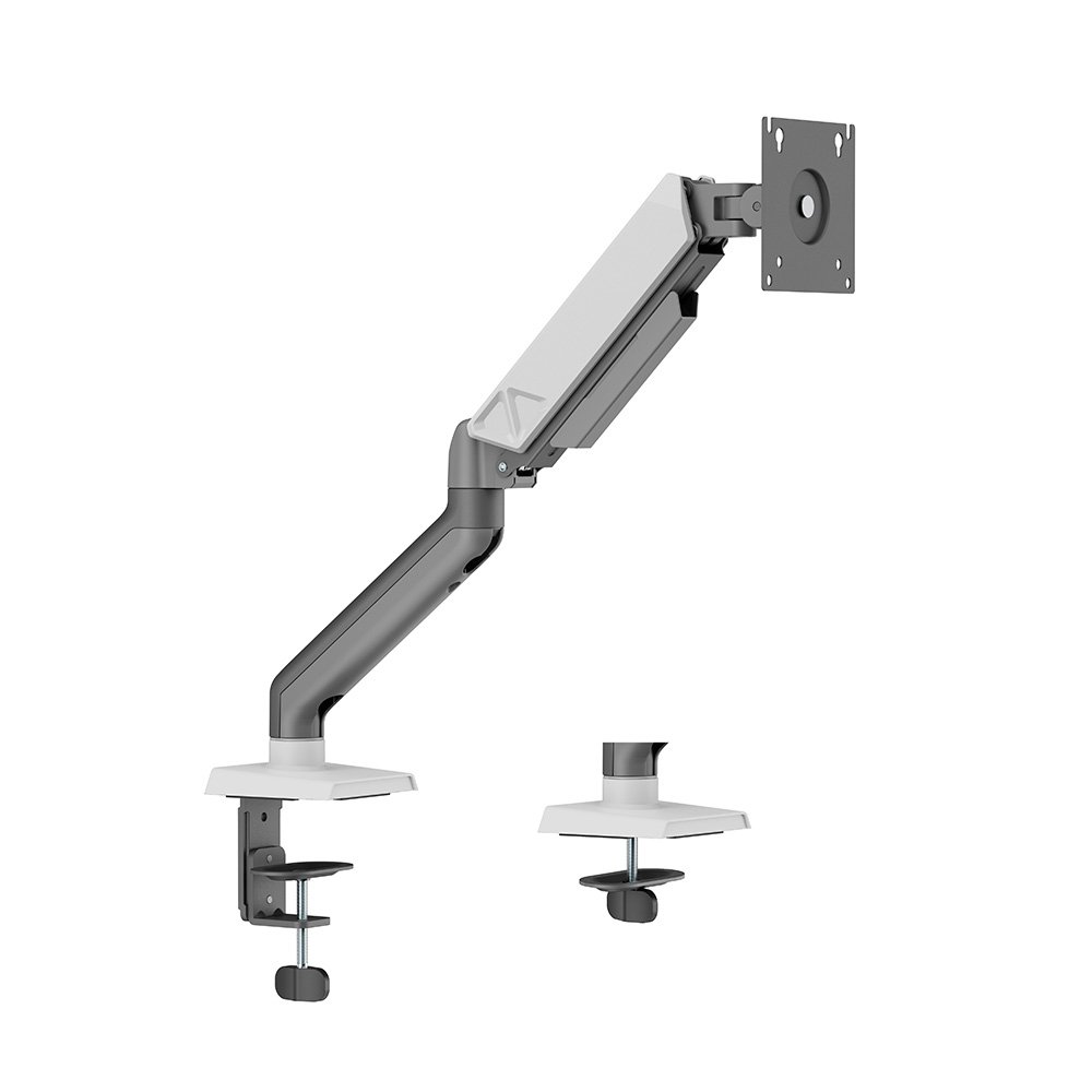 Suporte de Mesa Articulado para Monitor de 17" a 32" Elements Audaz Single, com Pistão a Gás, Branco - 72138