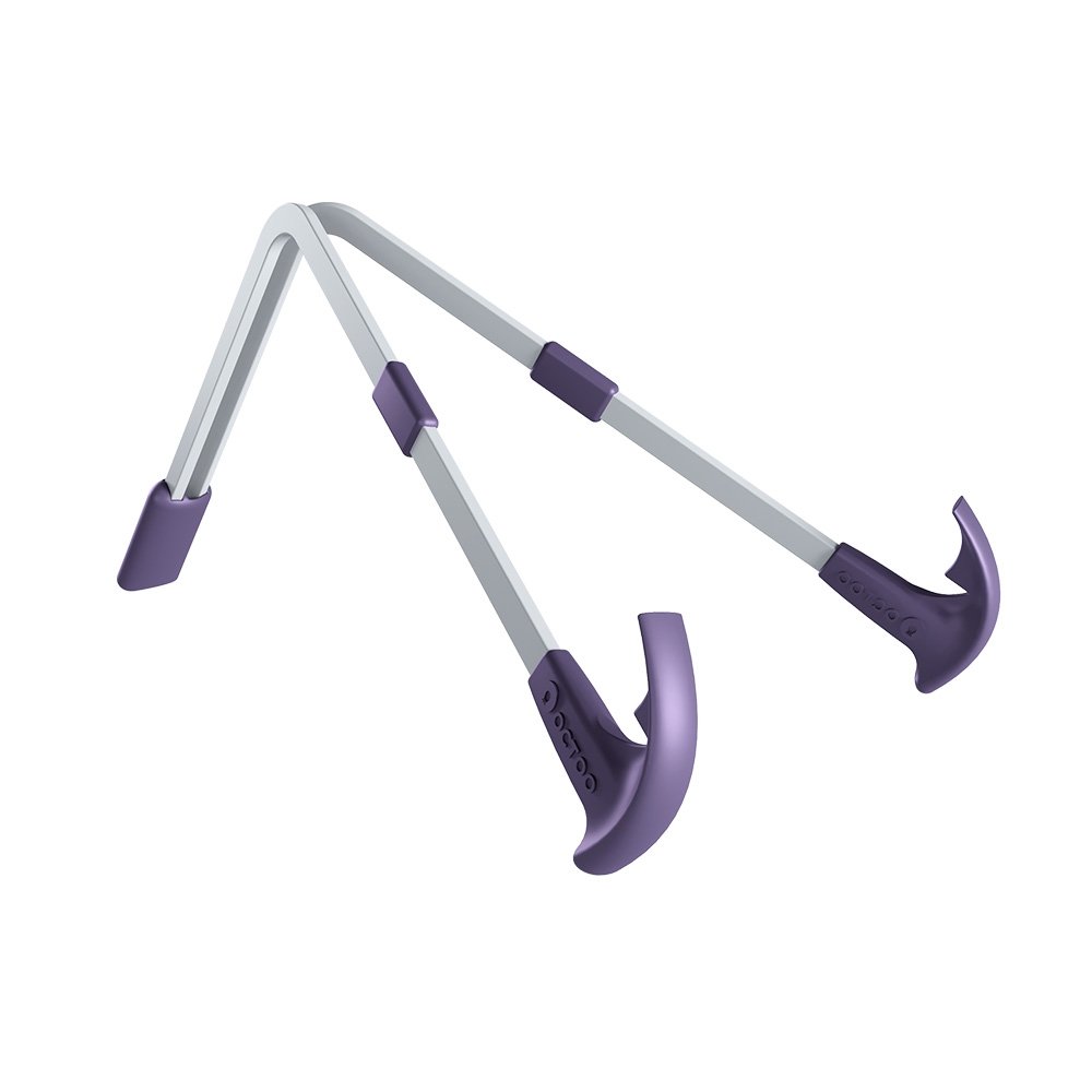 Suporte para Notebook e Tablet Octoo LiteStand Note, Ice Silver e Roxo - 9570