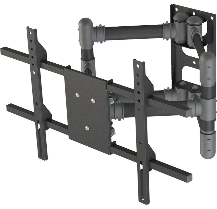 Suporte de Parede Triarticulado Multivisão, para TVs de 40" a 100", com Inclinação, Preto - stpa100-pr