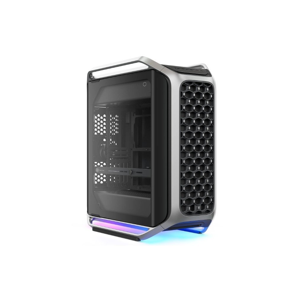 Gabinete Gamer Cooler Master COSMOS Alpha, Full Tower, E-ATX, Lateral em Vidro, 1x FAN, 2x Vent. Pré Instaladas, Prata - C700-KGNN-S00