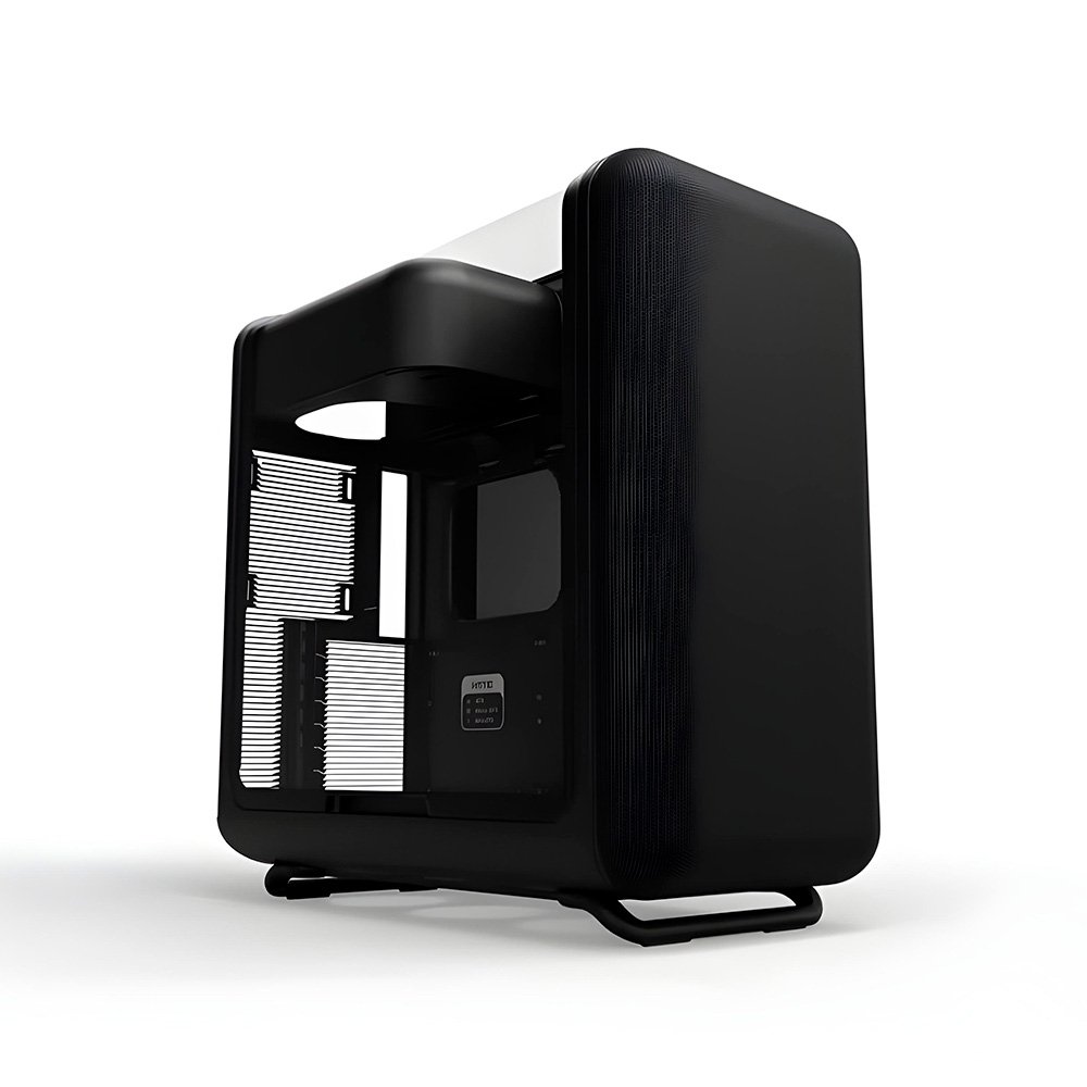 Gabinete Gamer HYTE X50, Mid Tower, ATX, Vidro Temperado, Pitch Black - CS-HYTE-X50G-BB