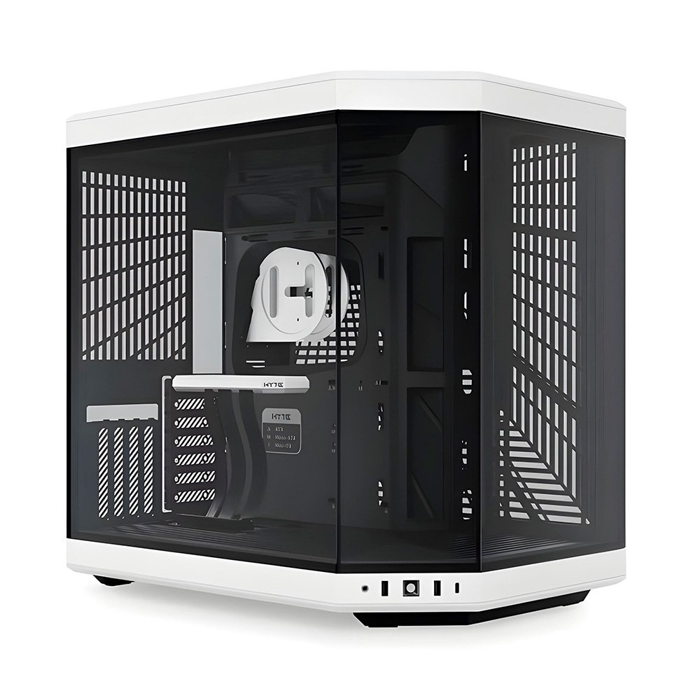 Gabinete Gamer HYTE Y70, Mid Tower, EATX, Vidro Temperado Panorâmico, Preto e Branco - CS-HYTE-Y70-BW