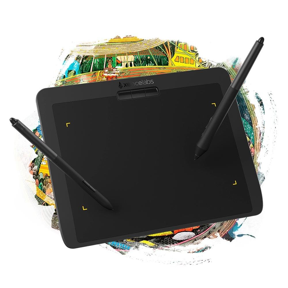 Mesa Digitalizadora Xencelabs Pen Tablet Medio, Com Caneta,  Tela 5.8", Preto - BPH1212W-A