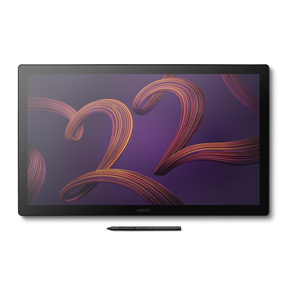 Mesa Digitalizadora Com tela Wacom Cintiq Pro 22, Caneta Ressonância Eletromagnética, 5080 LPI, Tela 21.5" 4K, USB-C, Preto - DTH227K0A1