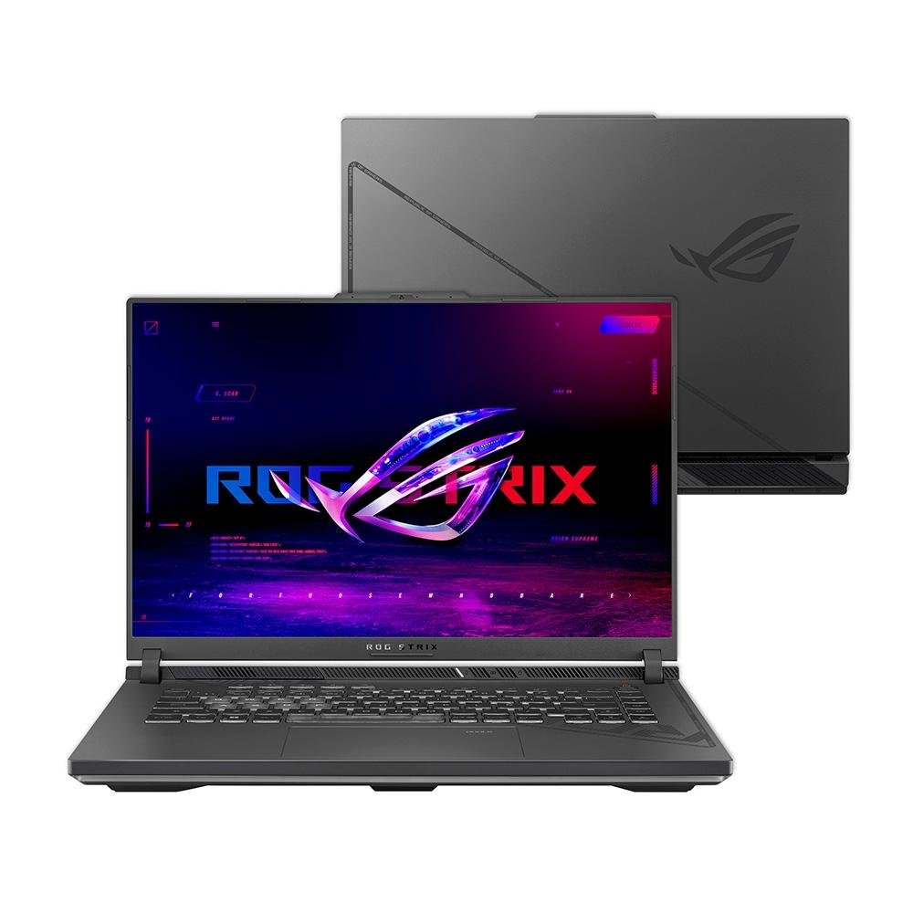 Notebook Gamer ASUS Rog Strix G16 Intel Core I7, 8gb Ram, GeForce Rtx 4050, Ssd 512gb, 16" Fhd, 165hz, Keepos, Eclipse Gray - G614ju-N3367