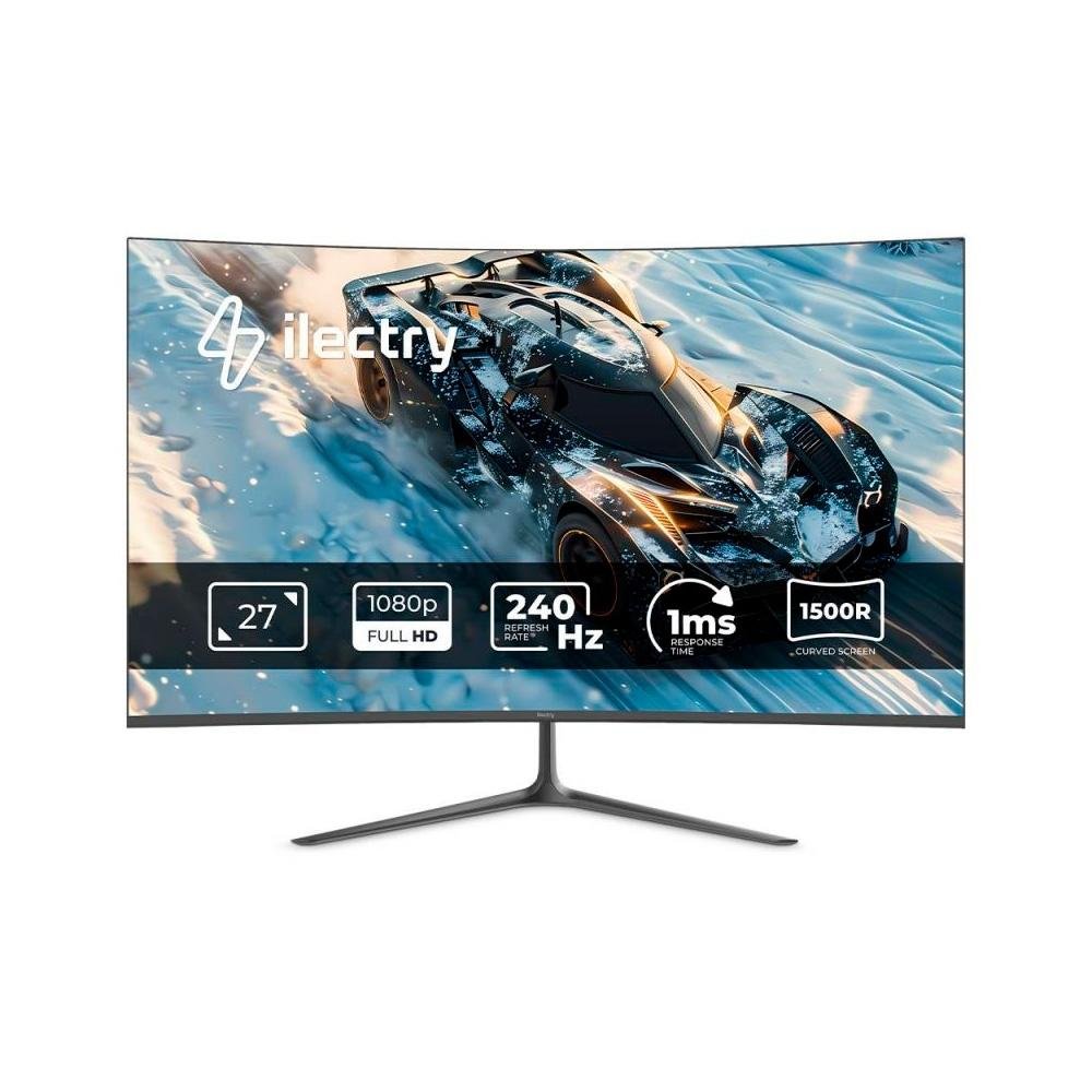 Monitor Gamer Curvo ilectry Vision 27", Full HD, 240Hz, 1ms, G-Sync Comp., FreeSync, HDR, Preto - IYVISION2724C