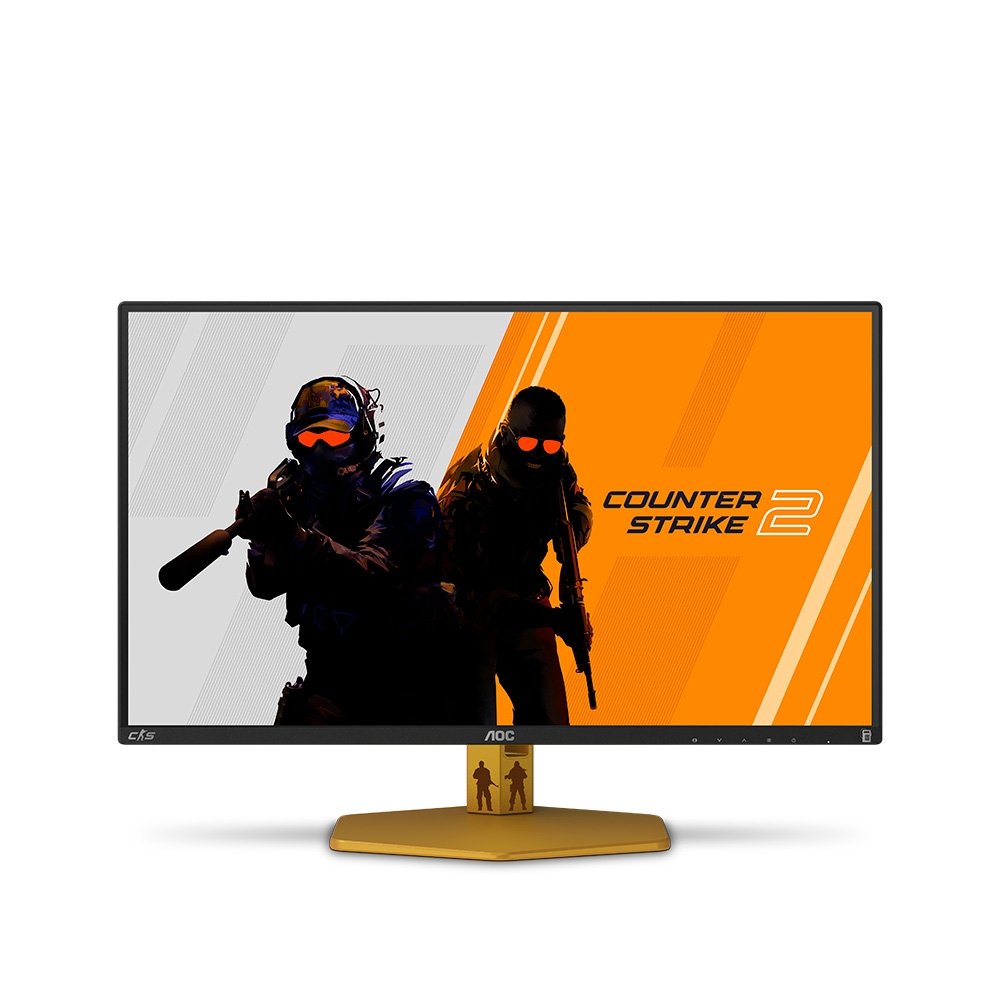 Monitor Gamer AOC Agon CS2 24.5", Full HD, 310Hz, 0.3ms, Fast IPS, G-Sync, HDR 400, Altura Ajustável, CS Mode, Preto - CS25G