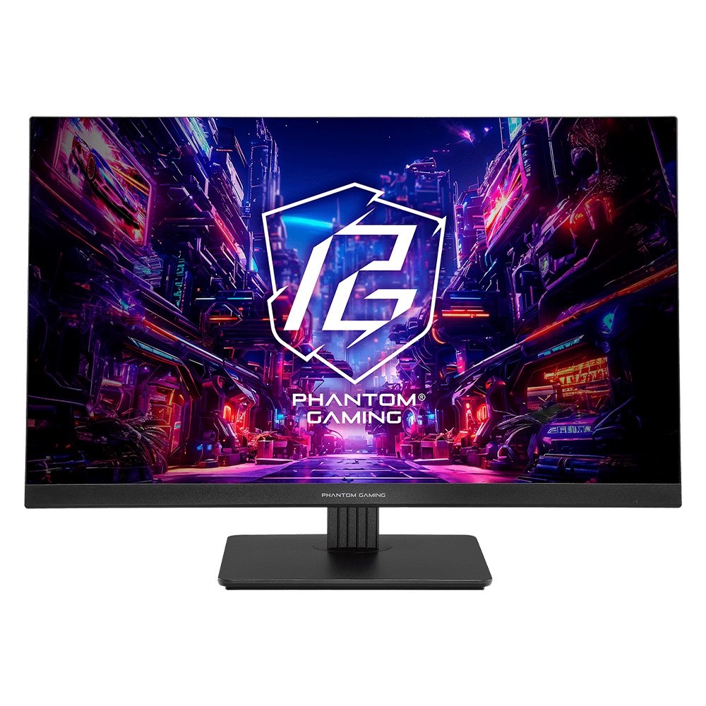 Monitor Gamer ASRock Phantom 27", FHD, 180Hz, 1ms, IPS, FreeSync Premium, HDR 400, DisplayPort e HDMI, Preto - PG27FFT1B