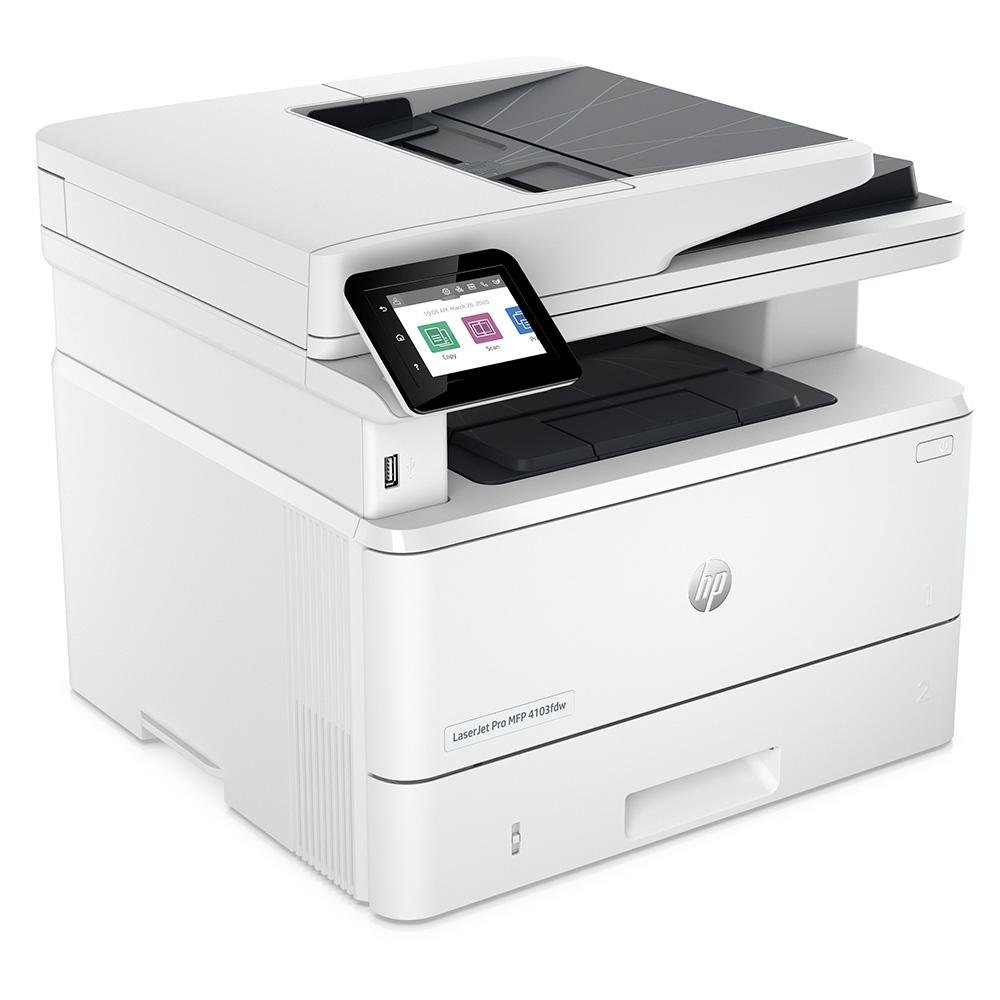 Impressora Multifuncional HP Laser PRO 4103fdw Mono,  Wifi, Wireless, Ethernet, USB, Duplex, 110v, Branco - 2Z629A_696