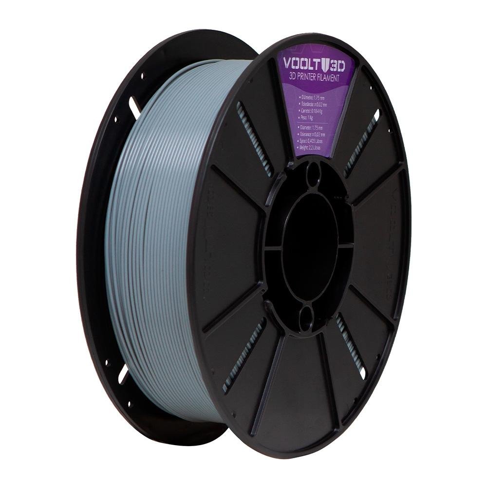 Filamento PLA Cinza Claro Velvet 1kg - PL-CZ-NN-VE-1