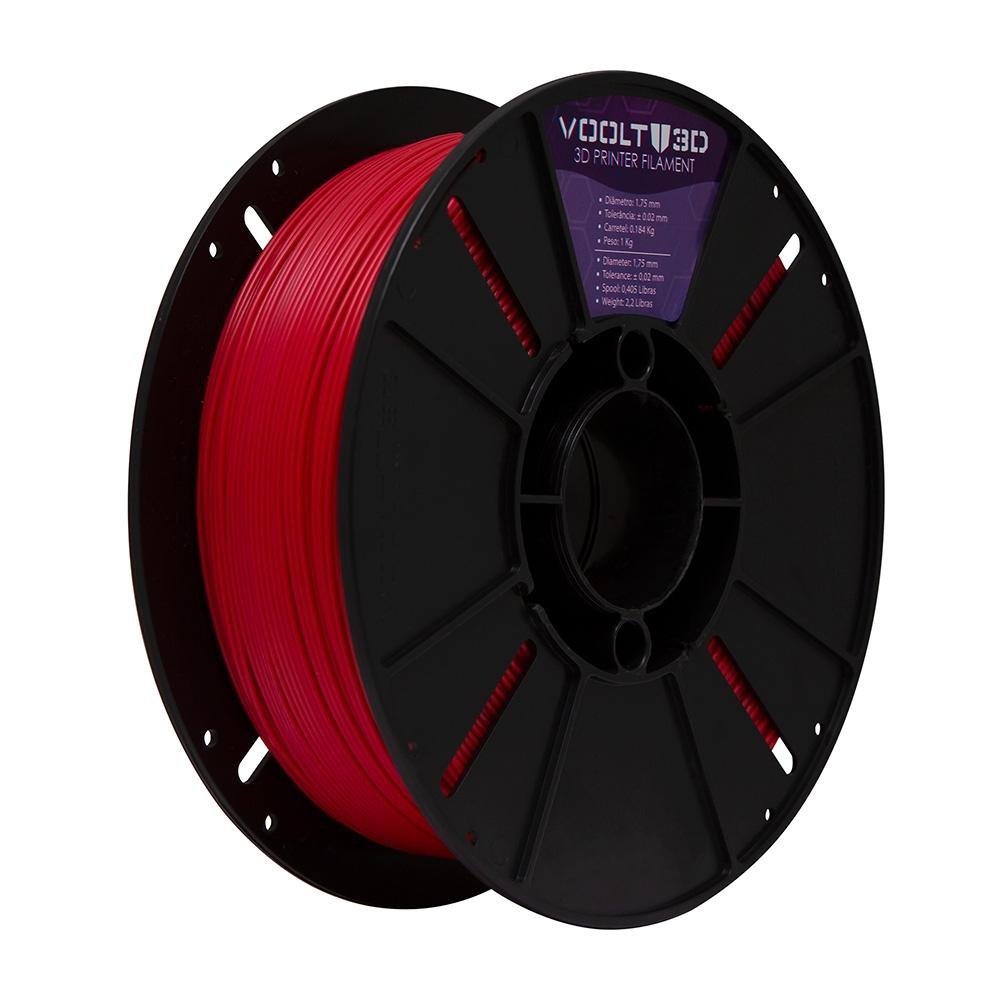 Filamento PLA Vermelho Velvet 1kg - PL-VM-VE-1