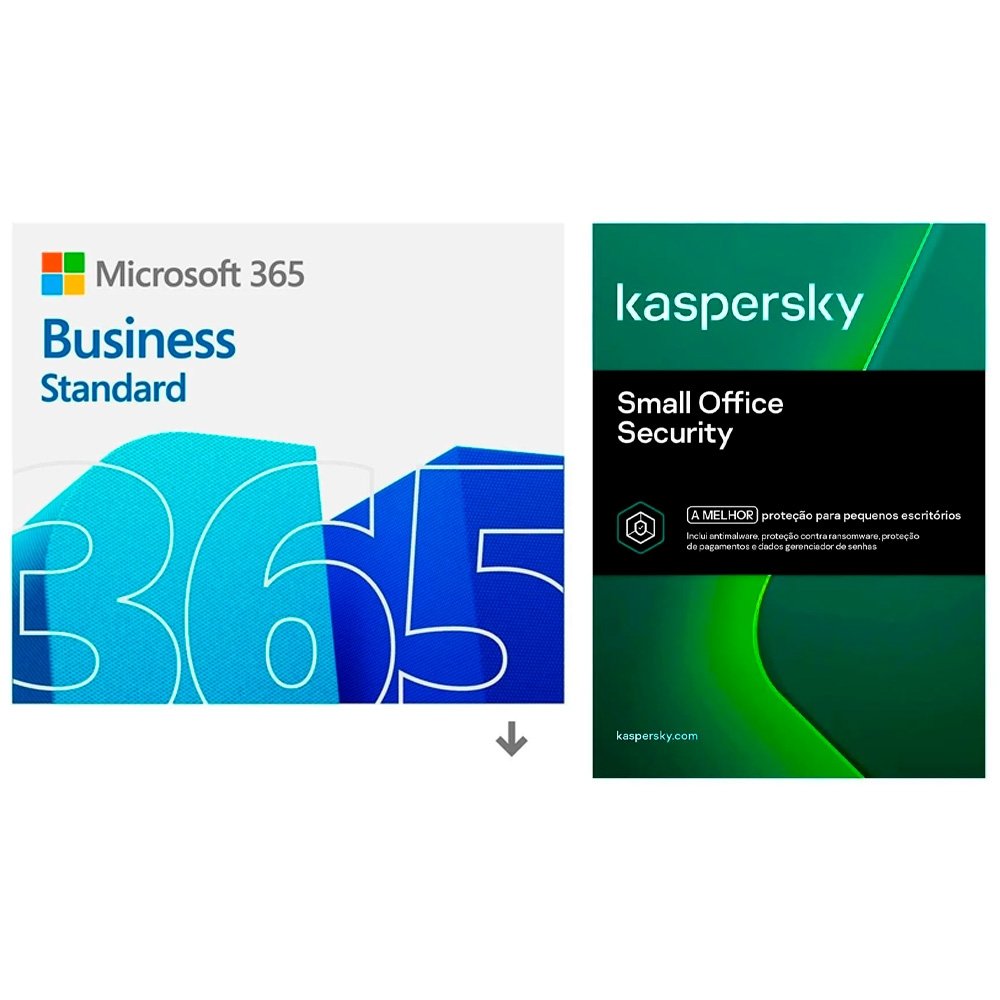 Microsoft 365 Business Standard ESD - Digital para Download + Kaspersky Small Office Security 5 usuarios + 5 PCs + 5 mobile 1 ano ESD