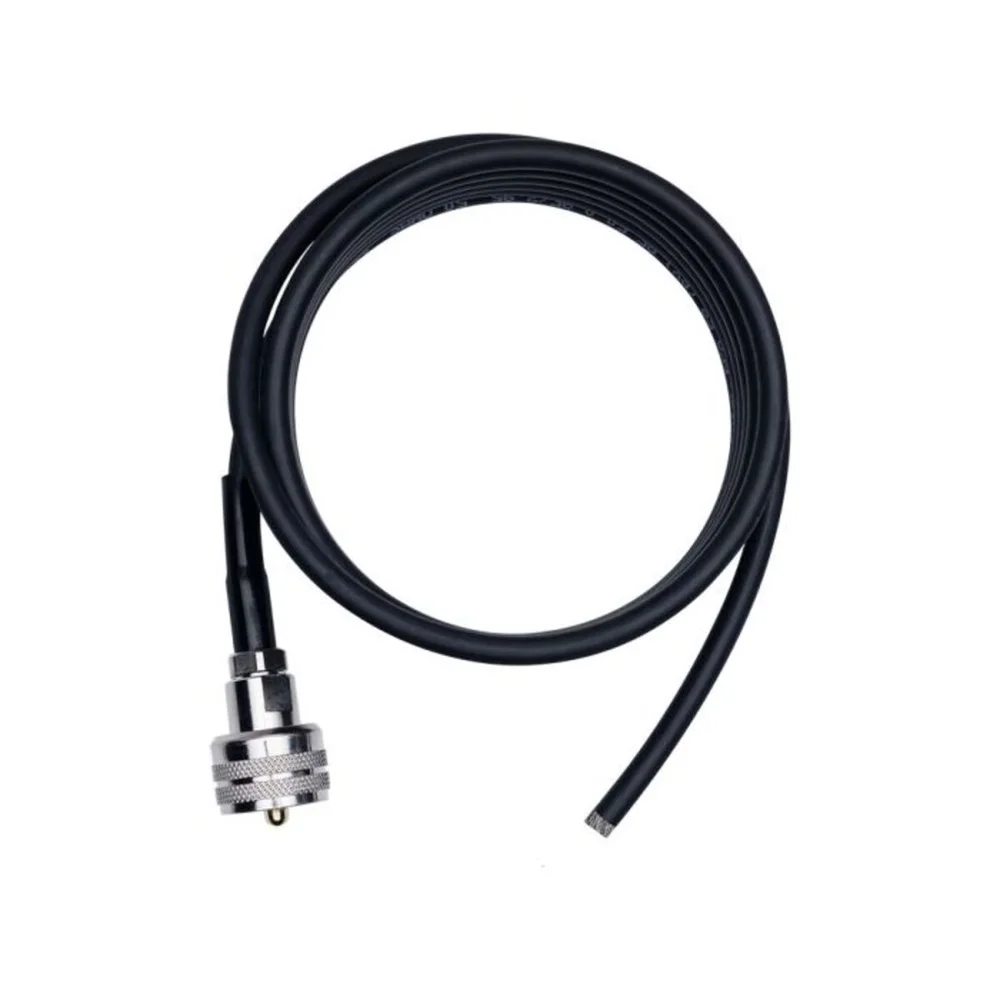 Kit Cabo Px50 5,5m Com Conector Uhf Macho B-3001 Preto Aquario