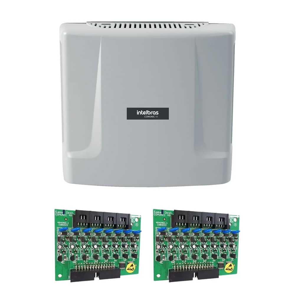 Kit Central De Portaria Condominial 16 Ramais Desbalanceada Comunic 48 Intelbras