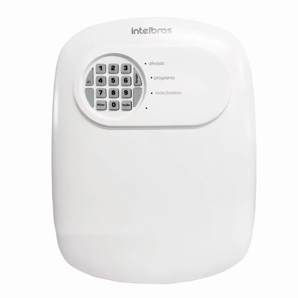 Kit Central De Alarme Anm 24 Net Intelbras + 4 Sensores Ivp 3000 Cf Alcance De 12mts