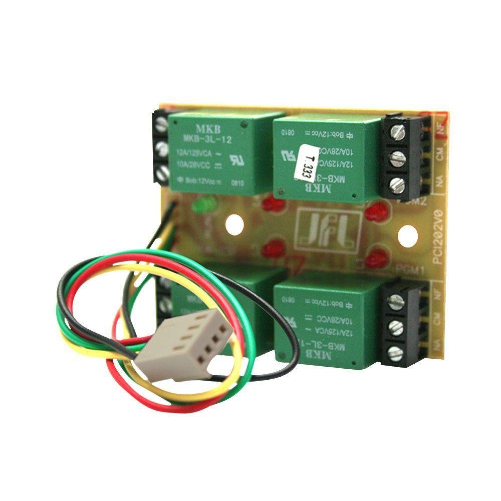 Modulo Pgm 4 Saidas Compativel Com Todas As Centrais De Alarme Active  Jfl