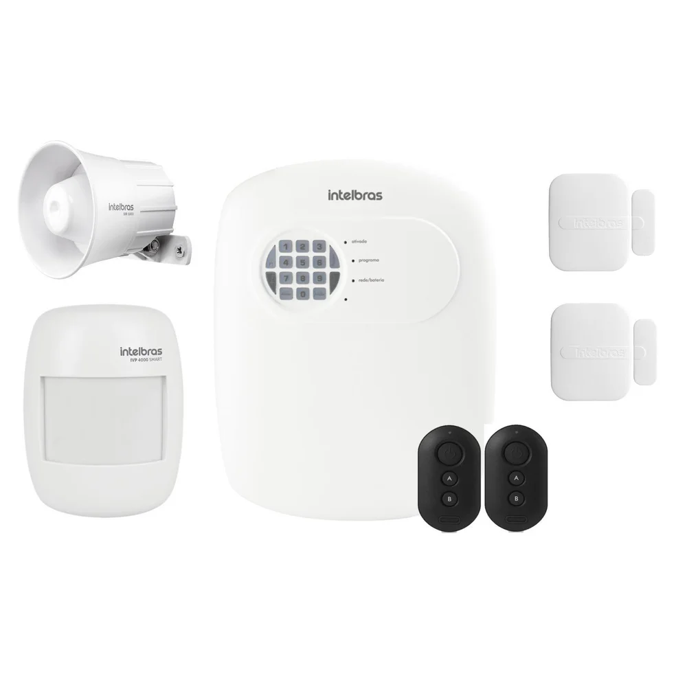 Kit Sistema De Alarme Anm 24 Net Completo - Conexão Por App Via Nuvem