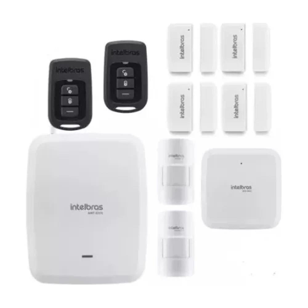 Kit Completo Central Alarme Intelbras Amt 8000 C/ 6 Sensores