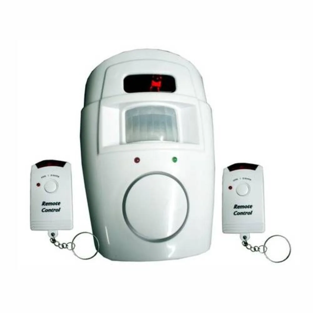 Kit 2 Unidades - Alarme Com Sensor De Presença Sem Fio Acompanha 2 Controles