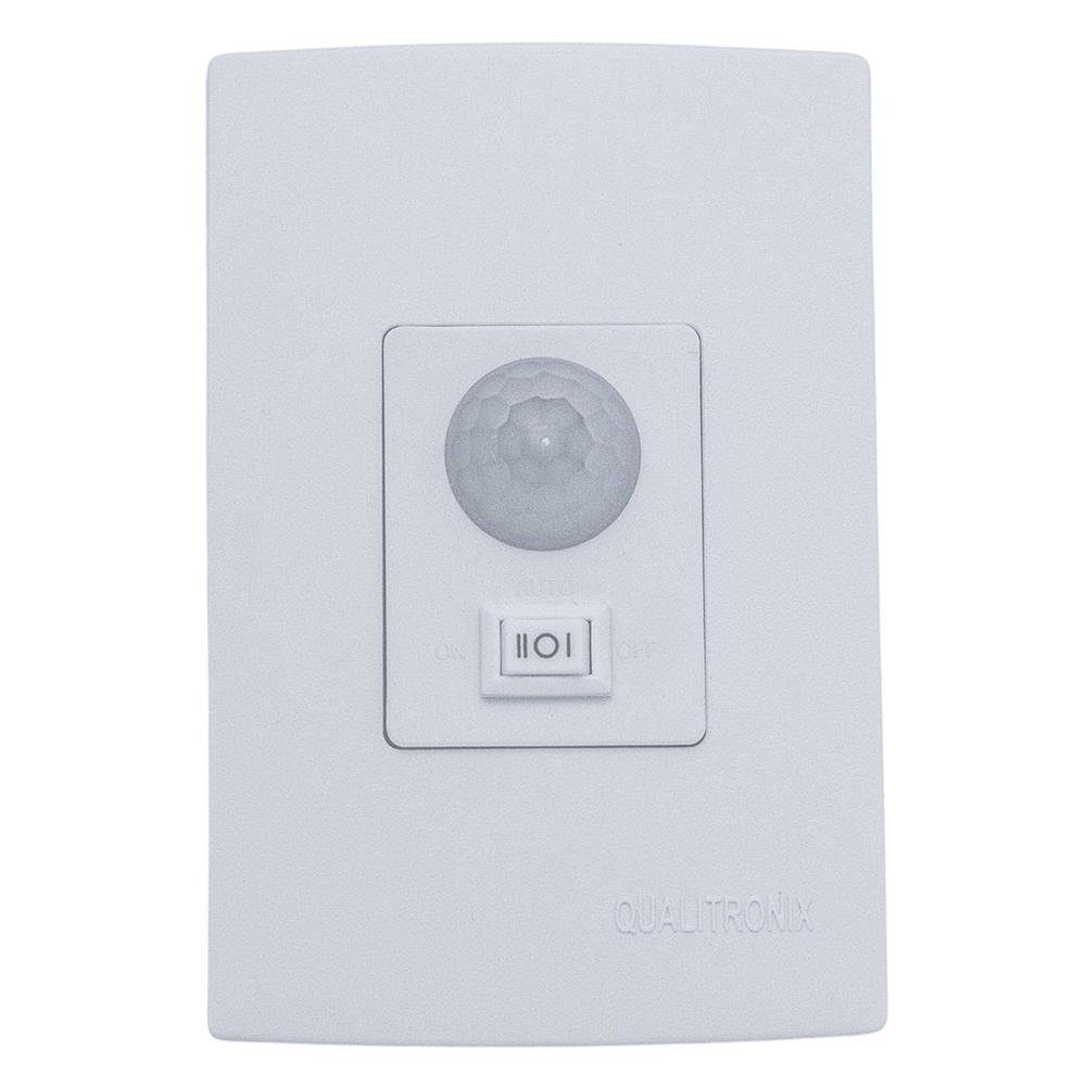 Sensor De Presença Qualitronix QI6M, 180º, de Parede, Fotocelula, Branco