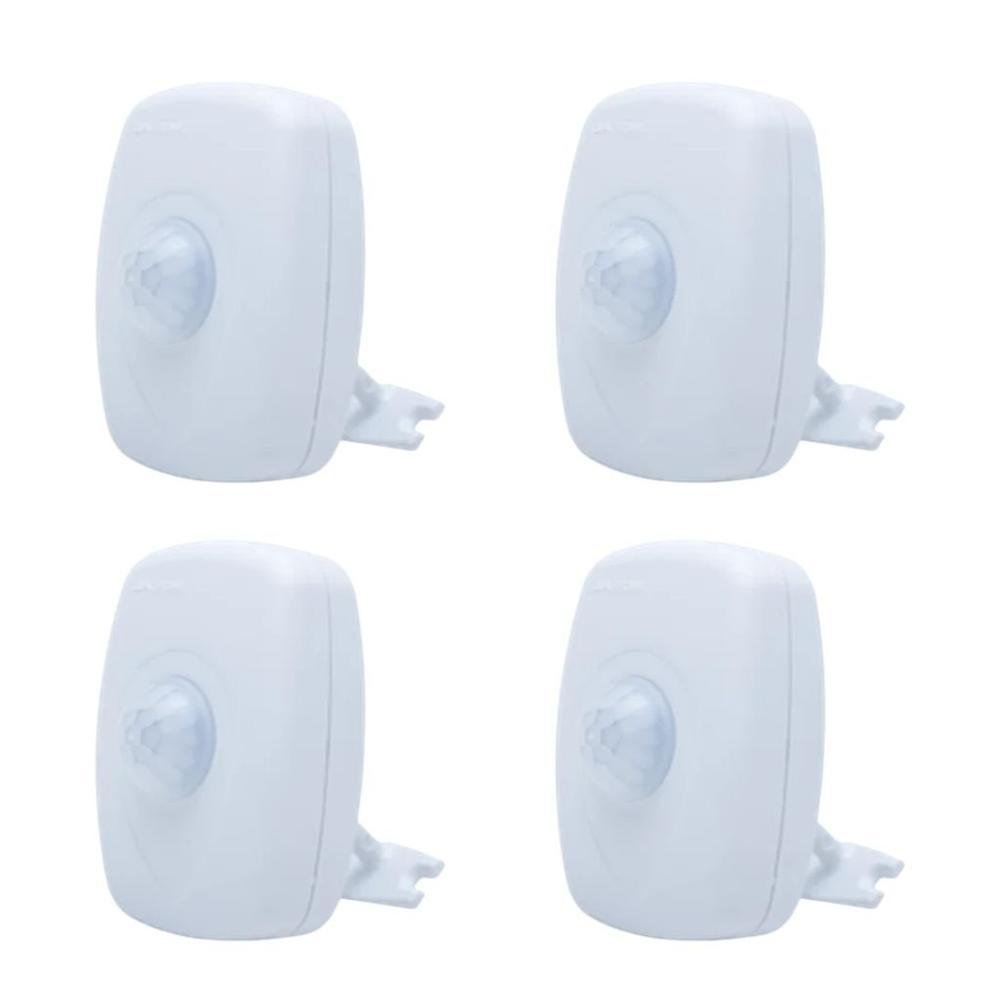 Kit 4x Sensor De Presença De Sobrepor Qualitronix, Lente 180º, 6 Funções - Qa21m