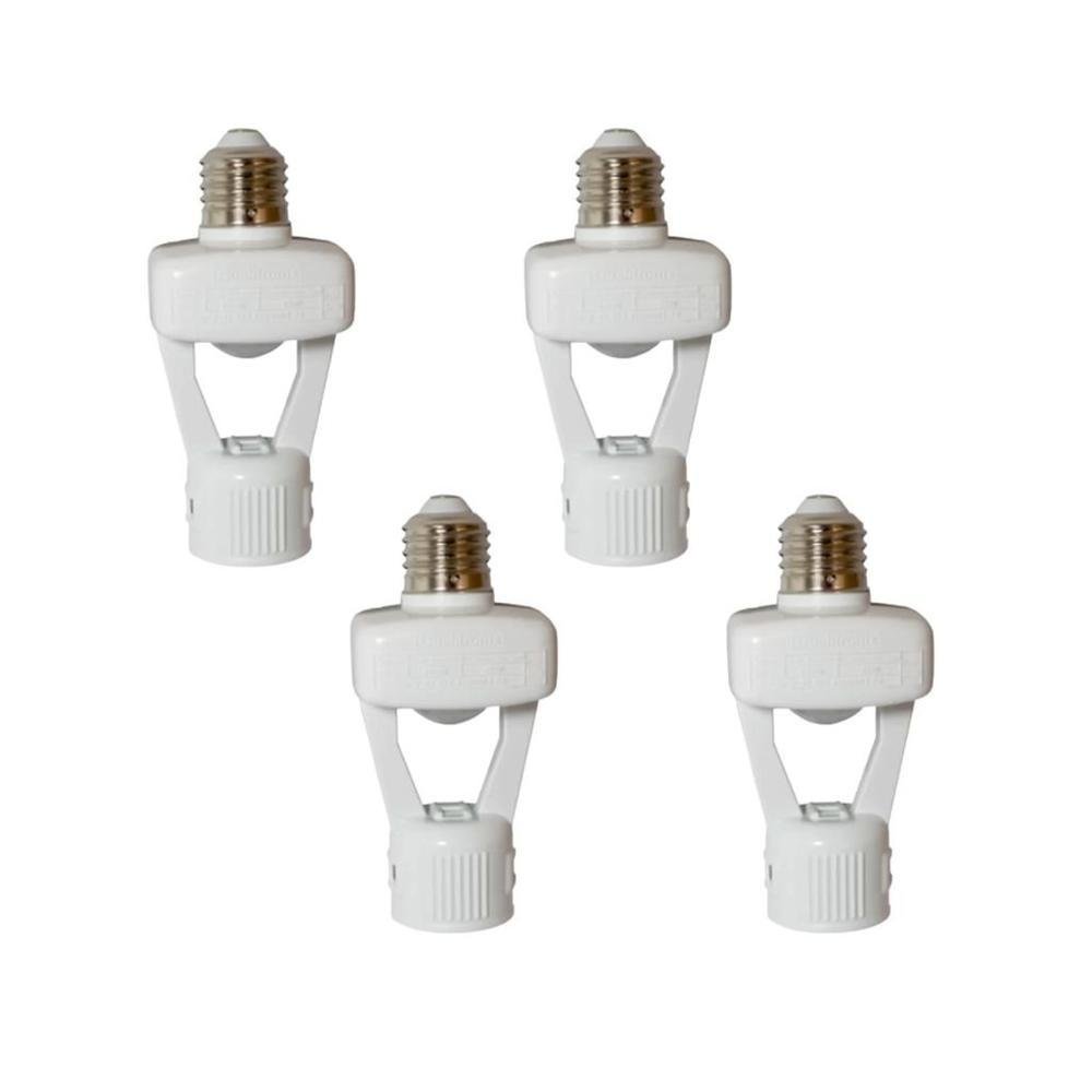 Kit Sensor De Presença | Lâmpada E27 | Lente 360º | 6 Funções | Qa17m 4 Pçs