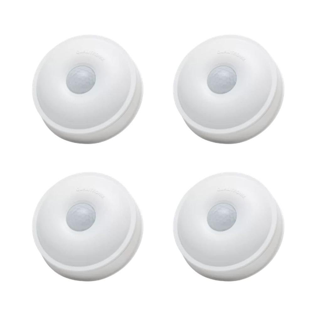 Kit Sensor De Presença De Teto | Lente 360º | 6 Funções | Qa19m 4 Pçs